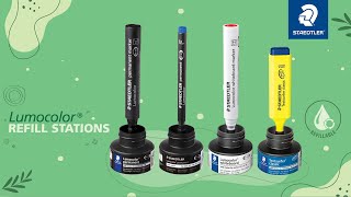 How can markers be refilled with the STAEDTLER refill stations [upl. by Ardle]