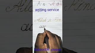 Handwriting English writing service education [upl. by Dolley]