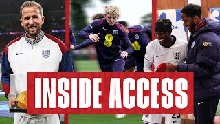 Gordon Too Quick For Guehi 🤣 Kane’s 100th Cap Celebration amp Maduekes First Cap  Inside Access [upl. by Veejar]