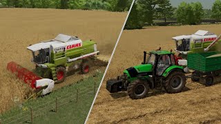 Żniwa rozpoczęte z nowym nabytkiem  Dolina Małopolski S08E05  Farming Simulator 22 [upl. by Cartie190]