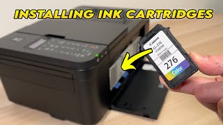 How to Install Ink Cartridges in Canon PIXMA TR4720 Printer [upl. by Lyndy]