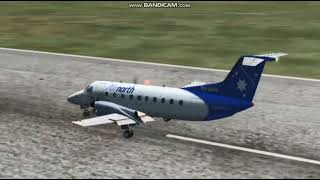 2010 Airnorth EMB120 crash  Crash Animation [upl. by Nitza]