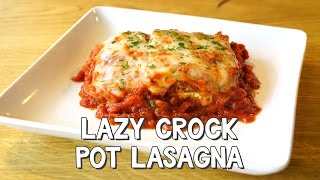 Lazy Crock Pot Lasagna  DIY by Perk [upl. by Deerc899]