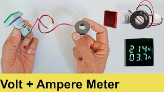 Digital Volt Meter and Ampere Amp meter for home use  VoltageCurrent Meter unboxing review [upl. by Nightingale90]