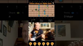 JamTips Real Time CAGED Triad Shape Guitar Solo Demo alphajams cagedsystem [upl. by Thamora]