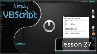 VBScript Basics Part 27  Get File  Folder Properties [upl. by Asehr516]