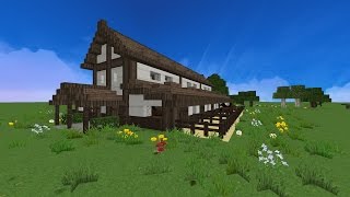 Minecraft Bauernhof Pferdestall Lets build [upl. by Ruhtra]