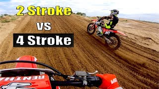 125 TwoStroke vs 450 FourStroke Whats Faster [upl. by Kemp]