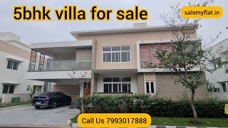 5bhk villa for sale in luxury gated community in Hyderabad  Urjith Villas  Call Us 7993017888 [upl. by Eniarral]