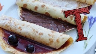 Basic Crepe Recipe  How to make Crêpes  Crepe Recipes [upl. by Toscano]