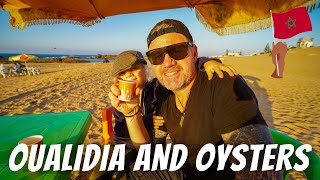 OUALIDIA AND TRYING THE FAMOUS OYSTERS A great beachside vanlife park in Morocco [upl. by Louth]