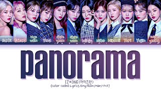 IZONE Panorama Lyrics 아이즈원 Panorama 가사 Color Coded Lyrics [upl. by Vershen]