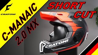 CRATONI CManiac 20 MX Fullface Enduro Downhill Helmet BAD BOY SHORT CUT Vers [upl. by Brandy]