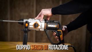 WORX WX332 Martello Demolitore 220V  Italiano  wwwworxcom [upl. by Dopp]