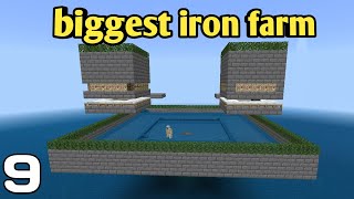 Biggest Iron Farm In Minecraft Survival World 😱  Minecraft [upl. by Edmead]