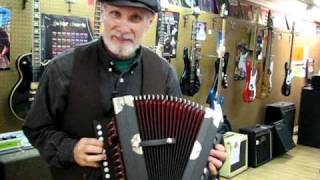 Cajun Button Accordion at Howlin Byroons Music Exchange Lompoc [upl. by Ebehp]