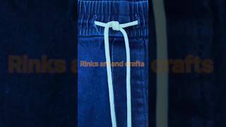 Life hacks craft ideas for long pantstrouser rope how to mkae knot of ties viral shorts [upl. by Anailuj582]