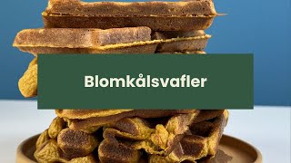 Blomkålsvafler  opskrift på vafler med blomkål [upl. by Mik]