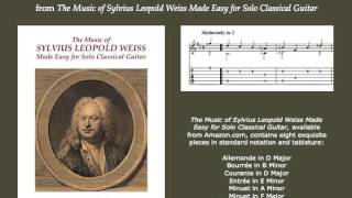 Bourrée in B Minor by Sylvius Leopold Weiss [upl. by Malia]