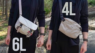 Bellroy Cinch Mini Messenger 6L vs Lite Sling Mini 4L [upl. by Onitsoga625]