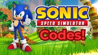 Sonic Speed Simulator FREE CODES [upl. by Ingra]