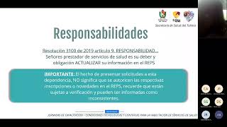 ASISTENCIA TÉCNICA RESOLUCIÓN 3100 DE 2019 ESTÁNDAR DE TALENTO HUMANO Y GENERALIDADES DEL REPS – PR [upl. by Ocker]