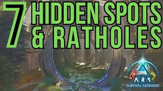 7 Best Hidden Base Locations amp Ratholes on Aberration  Ark Survival Ascended [upl. by Reisinger]