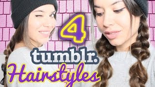 4 ACCONCIATURE FACILI E VELOCI MOLTO TUMBLR ❅ 4 EASY amp CUTE WINTER TUMBLR HAIRSTYLES [upl. by Mikey922]