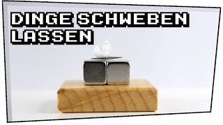 Dinge schweben lassen Graphitplättchen  Neodym Magnete  Heimexperimente 05 [upl. by Inavoj]