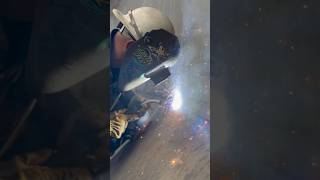 Burning some dualshield fluxcore weld welding welder work working tank fypシ goodvibes fyp [upl. by Buchalter163]