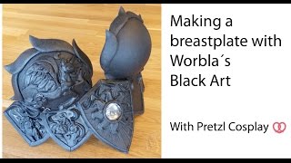 How to make a BREASTPLATE with Black WORBLA for your Princess Celestia cosplay [upl. by Eiromem]