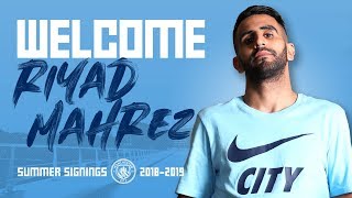 RIYAD MAHREZ SIGNS FOR MAN CITY  FIRST INTERVIEW [upl. by Itram]