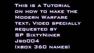 How to create the Modern Warfare Font using PaintNet [upl. by Alyakim]