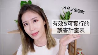 有效＆可實行的讀書計畫表！只有三個規則！！！ [upl. by Enila]