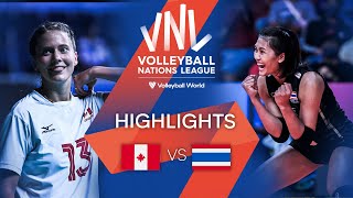 🇨🇦 CAN vs 🇹🇭 THA  Highlights Week 2  Womens VNL 2022 [upl. by Ahsielat]