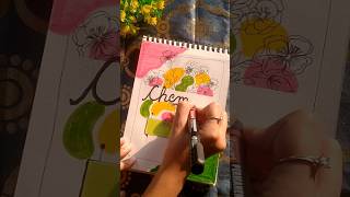 Stunning chemistry front page ✨😍🔥art viralvideo diy drawing frontpage chemistry shorts [upl. by Initsed170]