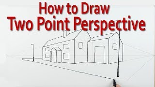 Astonishingly Simple Technique for Learning How to Draw using Two Point Perspective [upl. by Mian]