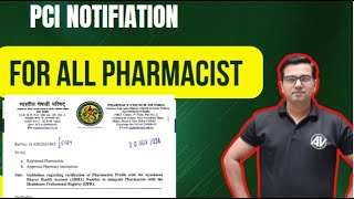 PCI notification for all Pharmacist [upl. by Nottap]