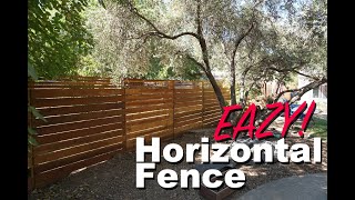 Horizontal Fence with Postmasters [upl. by Nwahsar]