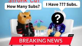 Stronk Cat Found A Famous YouTuber In Roblox Brookhaven 🏡RP [upl. by Ateekahs]