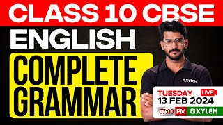 Class 10 CBSE  English  Complete Grammar  Xylem Class 10 CBSE [upl. by Eillor]