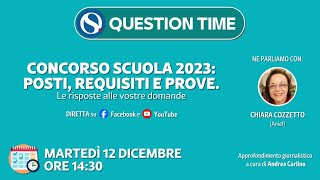 Concorso scuola 2023 bandi pubblicati prove requisiti e posti [upl. by Radbun]