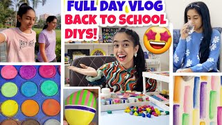 Full Day Vlog😍💕 Back to School DIYs🎀  Riyas Amazing World [upl. by Narhem]