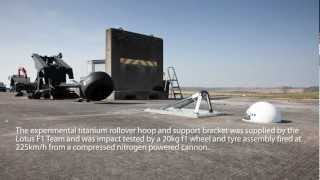 FIA Institute Roll Hoop quotRoll Cagequot Crash Test for Formula 1 [upl. by Enrichetta]