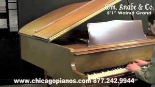 Knabe 51quot Baby Grand Piano  Walnut [upl. by Astrid512]