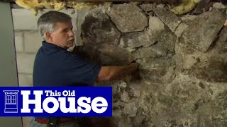 How to Repoint a Stone Foundation  This Old House [upl. by Pallua804]