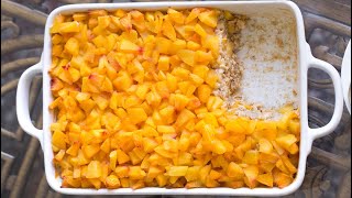 HEALTHY BREAKFAST  Peach Baked Oatmeal Casserole [upl. by Alage]