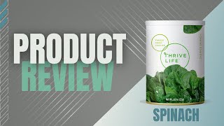 Product Review Thrive Life FreezeDried Spinach [upl. by Romulus]