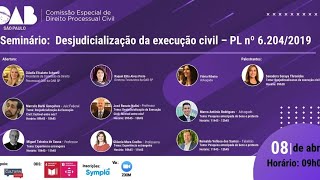 Desjudicialização da Execução Civil – PL nº 62042019 [upl. by Suravaj]