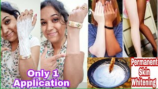 100 Effective 1 Day Challenge Skin Brightening at Home  skin lightening Best Remedy [upl. by Mairb90]